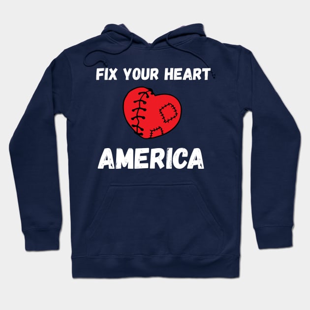 fix your heart american Hoodie by Gaming champion